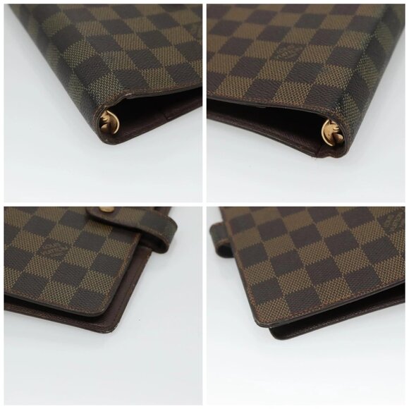 LOUIS VUITTON Damier Ebene Agenda MM Day Planner Cover R20240 LV Auth 130872 - Picture 14 of 16